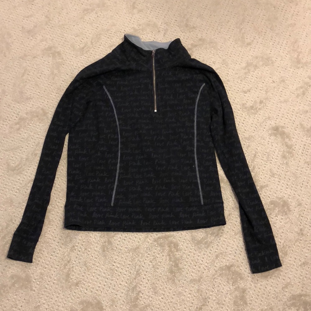 Pink quarter zip